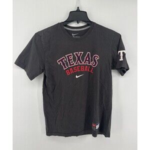 Nike Texas Baseball T-Shirt Dark Gray Standard Fit Size Medium